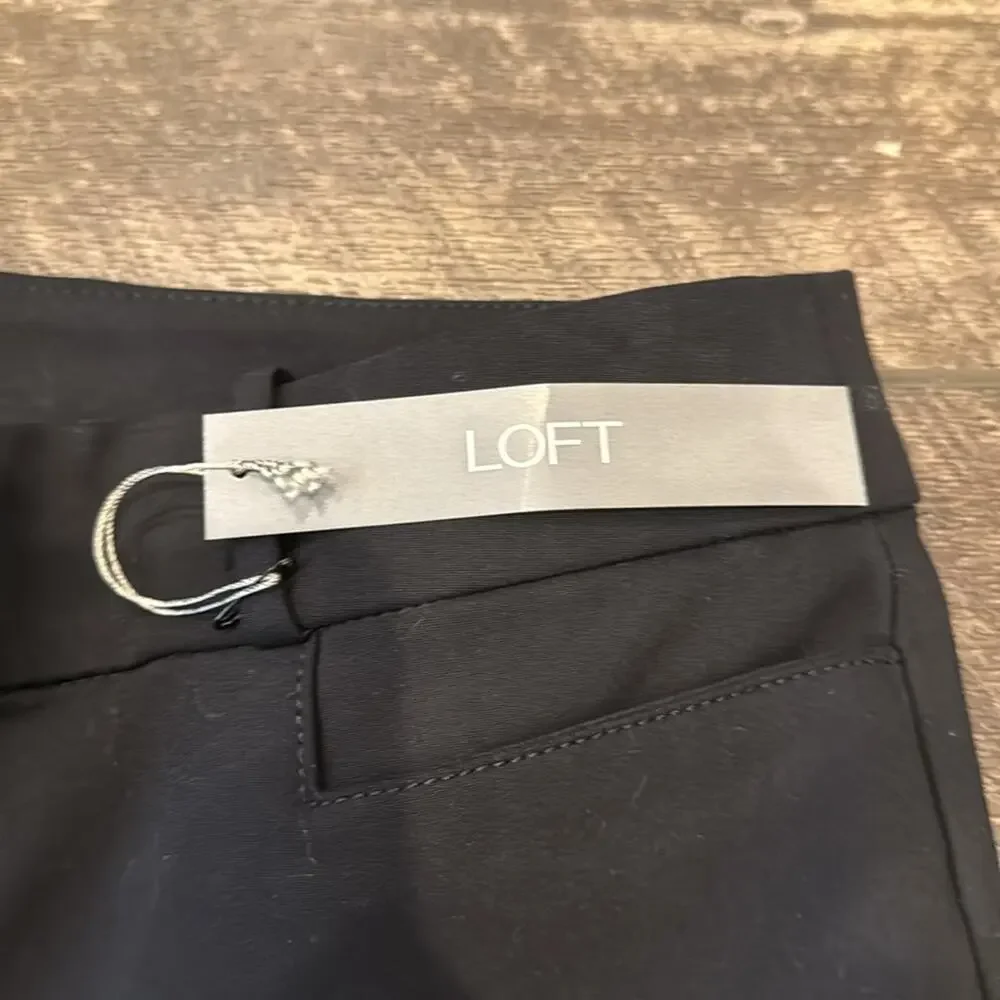 NWT LOFT Women's Skinny Fit Trouser Pant Black Size 6